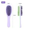 Nuevo Modelo Transfronterizo Cepillo Doble Cara para Champú con Mango Largo, Dientes Doble Cara para Lavar el Cabello y Masajear el Cuero Cabelludo, Peine para Alisar el Cabello, Adecuado para Uso Seco y Húmedo