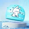 Toucas de Natação Infantis para Meninos e Meninas, Toucas de Natação de Silicone Que Não Apertam a Cabeça, Impermeáveis, Tamanho Grande, Toucas de Natação com Desenhos Animados Fofos Atacado