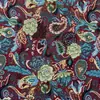 Producción en fábrica y venta al por mayor de tela jacquard teñida en hilo, jacquard de estilo étnico, cola de fénix, tela de poliéster y algodón de alta densidad.