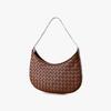 Bolsa de pele de carneiro tecida à mão estilo coreano, nova chegada, design de nicho feminino, bolsa feminina de couro genuíno de alta qualidade, bolsa de ombro portátil da moda