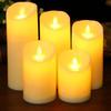Velas Eletrônicas Recarregáveis LED Decoração de Atmosfera de Halloween Adereços de Arranjo de Aniversário Velas com Controle Remoto Velas Simuladas