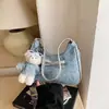 Bolso de hombro cruzado de mezclilla transfronterizo para mujer, nuevo bolso cruzado casual versátil de verano 2026, bolso de hombro de alta gama