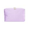 Bolsa de Cosméticos Octogonal de Tecido Pelúcia Dopamina, Clutch de Veludo Portátil para Saídas, Bolsa Simples para Armazenar Produtos de Higiene Pessoal