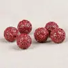 Cinnabar Roxo Areia Dourada Areia Vermelha Imperial Fluxo de Riqueza Moedas de Cobre Contas Soltas Pulseira de Contas Redondas Pulseira com Acessórios de Contas