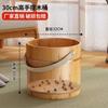 Cubo de Cedro Portátil para Pies Terapia y Cuidado de Pies para Adultos Lavado de Pies Palangana de Madera Hogar Madera Sólida Cubo para Pies Cubo para Pies