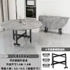 Mesa de jantar dobrável para uso doméstico, mesa de jantar redonda, móvel e dobrável, novo modelo para jantar na sala de estar