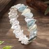 Pulsera Elástica de Corazón Pintado al Óleo de Colores de Venta Caliente Transfronteriza para Mujeres Pulsera Elástica Geométrica de Líneas Versátil en Forma de Corazón