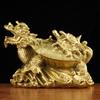 Tortuga de Cobre Puro con Nueve Crías Tortuga Dragón de Cobre Tortuga Madre e Hija Tortuga Dragón de Cobre Oficina Hogar Artesanía Joyería