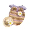 Estilo Playa Perro Pequeño Bichón Teddy Chaleco con Capucha Protección Solar Primavera Verano Ropa Delgada para Perro Mascota Ropa para Gatos