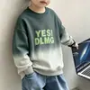 Sudadera de nuevo estilo para niños, de manga larga, fina, elegante, cuello redondo, capa base para niños de mediana y mayor edad, adecuada para primavera, otoño e invierno, con forro polar