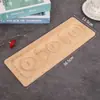 Prato com Design de Contas Feito à Mão Bandeja de Joias de Madeira de Bambu Bandeja de Exibição Pulseiras Pulseiras Suporte de Exibição Prato de Montagem de Pulseiras DIY
