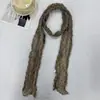 Bufanda Nueva de Algodón y Lino 2026 para Mujer, Chal Vintage Degradado Estilo Bali, Estampado de Leopardo, Plisado, Delgado, Largo, Calentador de Cuello de Lunares
