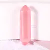 Cristal de Pedra Natural Transfronteiriço Ágata Coluna Hexagonal 8x 32mm Pingente de Coluna Hexagonal Pontiagudo Duplo Acessórios Joias DIY
