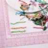 Cadena de Cola de Cadena de Extensión de Barniz de Horneado de Colores Cadena de Ajuste de Cadena de Joyería de Cuentas Perler DIY Decoración de Llavero Cadena Colgante Accesorios de Joyería