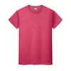 Camiseta 100% Algodão com Logo Personalizado, Gola Redonda Elegante de Manga Curta para Trabalho, Camisetas Culturais para Publicidade em Grupo, Roupas de Trabalho, Bordado e Estampagem