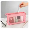 Bolsa de tocador de malla de gran capacidad para viaje para mujer, bandolera, bolsa de mano para cosméticos, almacenamiento con gancho personalizado