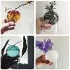 Jarrón de vidrio de color nórdico simple creativo decoración de escritorio decoración hidropónica esférica arreglo floral burbuja esférica