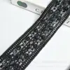 Cuerda Trenzada de 5.3cm Tubo con Cuentas Cinta de Perlas Estilo Chino Botón de Hanfu Puño Bordado Encaje Accesorios de Ropa DIY