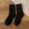 Meias 7/8 outono e inverno engrossadas femininas com forro de fleece quentes de terry para coxa meias femininas altas antiderrapantes protetoras de joelho para coxa