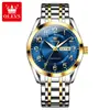 Fabricante de Relojes Marca Oris Dropshipping Transfronterizo Popular Digital Correa de Acero Calendario Reloj para Hombre Reloj para Hombre
