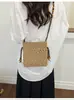 Bolso de Mano Cruzado Estilo Coreano Estilo Perezoso Algodón Tejido a Mano Bolso Tejido Bolso de Hombro Nuevo Primavera 2026 Bolso Casual de Vacaciones para la Playa