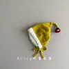 Lindo Conjunto de Gorro y Bufanda de Protección Auditiva de Bola de Carbón para Niños y Niñas, Gorro de Corbata Grueso Cálido de Felpa para Otoño e Invierno