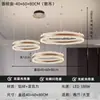 Mumingju Luxo Leve Elegante Cristal Natural Lustre para Sala de Estar 6 Novas Peças Criativas Circulares de Ferro Luz Principal para Sala de Jantar e Quarto