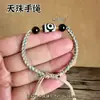Pulseira de Contas Dzi Estilo Xizang DIY Feita à Mão com Osso de Boi, Joia Étnica Unissex para Locais Culturais