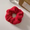 Cuerda para el pelo de felpa con orejas de gato para otoño e invierno, banda elástica grande para el pelo, cuerda para el pelo linda para mujer, nuevo estilo 2025, estilo ins, cuerda para el pelo dulce, banda elástica, accesorios para el pelo