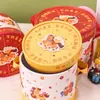 Caja de Regalo de Dibujos Animados Año Nuevo del Caballo Caja Vacía Fiesta Infantil de Bebé Empaque de Regalo de Cumpleaños Caja Redonda Portátil Creativa
