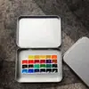 Kit de Tintas Aquarela 24 Cores 36 Cores Tinta Sólida para Nail Art Iniciantes Kit Inicial de Pintura Portátil Atacado