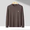 Suéter Pulôver Masculino de Gola Redonda com Padrão Torcido de Alta Qualidade Transfronteiriço Outono e Inverno Malha Básica Casual para Estilos Masculinos e de Pai Venda por Atacado