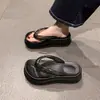 Chanclas para mujer para uso en exteriores, sandalias de playa, nuevas sandalias de dedo de tacón alto y plataforma para primavera y verano 2026