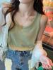 Camisola con cuello en V 2026 Blanco Talla Grande Top Holgado Camiseta Interior para Mujer Ropa de Verano Talla Grande Camisola Adelgazante