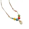 Cerámica de Jingdezhen Nuevo Diseño de Nicho Simple y Elegante Colgante de Caracola Collar Versátil de Personalidad Venta al por Mayor