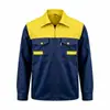 Roupa de trabalho para homens, de manga comprida, personalizável com logotipos impressos, adequada para fábricas de reparo automotivo, conjunto primavera/outono, durável e resistente a manchas