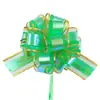 Fita de Tule Colorida Modelo Novo Transfronteiriço 30# de Tamanho Médio com Bordas Douradas, Flor Bola Tridimensional, Fita para Embalagem de Presente de Natal