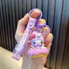 Llavero Kuromi Electroplateado UV Colgante Suave de Goma para Mochila Pequeño Regalo para Parejas Figura de Máquina Expendedora Pequeño Regalo al por Mayor