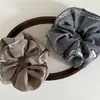Scrunchie Grande de Tela Nueva Coreana con Empalme Hueco de Gama Alta, Diadema para el Cabello para Mujeres con un Toque de Lujo, Accesorio para Cola de Caballo