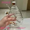 Tarro de Miel de Vid Pequeño con Forma de Panal, Tarro Casero para Mermelada con Palillo Mezclador
