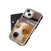 Funda de Teléfono con Espejo de Cachorro Divertido para iPhone 17, 16 Pro, Botones Electrochapados, X, Apple 13, Cobertura Completa, 15/14