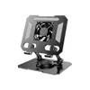 Suporte de Mesa para Laptop e Tablet, Giratório e Dobrável, Suporte Elevado de Liga de Alumínio para Resfriamento, Suporte Giratório para Elevação de Monitor