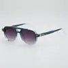 Estilo Nuevo 2025 Sencillo Doble Puente Transparentes Gama Alta Ropa de Pasarela Personalizados Anti-UV Gafas de Sol