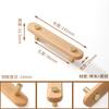 Tirador de Cajón de Hongo de Madera Log Japonés Redondo Madera Agujero Único Gabinete Puerta de Armario de Madera Habitación Infantil Tirador de Madera Maciza