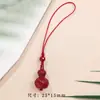 Cadena para Teléfono Móvil de Cinabrio, Cadena para Teléfono Móvil de Elefante Bebé y Cigarra, Colgante para Teléfono Móvil de Calabaza Rica, Colgante de Arena Púrpura Dorada de Bajo Contenido