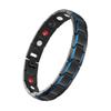 Pulsera de Acero Inoxidable de Borde Biselado Simple y a la Moda de Venta Caliente Transfronteriza Europea y Americana Imán Ión Negativo Fabricante Mayorista de Pulsera de Terapia Magnética