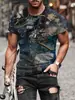 Camiseta Informal Deportiva con Cuello Redondo y Mangas Cortas, Estampado Digital 3D de Impresión Abstracta Tie-Dye, Superventas de Amazon