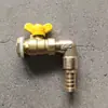 Válvula de Bola de Cobre de 4 Puntos 6 Puntos de 1 Pulgada Grifo Interruptor de Liberación de Agua para Cubo de Plástico Tanque de Peces Accesorios