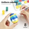 Caneta de Pintura Colorida com Duas Pontas para Pneu de Carro, Caneta de Retoque à Prova d'Água, Marcador Oleoso Colorido de Venda Quente Transfronteiriça, Não Desbota