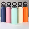 Botella de agua deportiva portátil de gran capacidad con tapa magnética creativa, taza aislada de acero inoxidable 304 para mantener las bebidas frías o calientes, hervidor espacial
